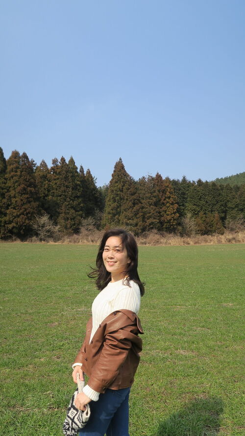 제주 자연 속에서의 이희정
